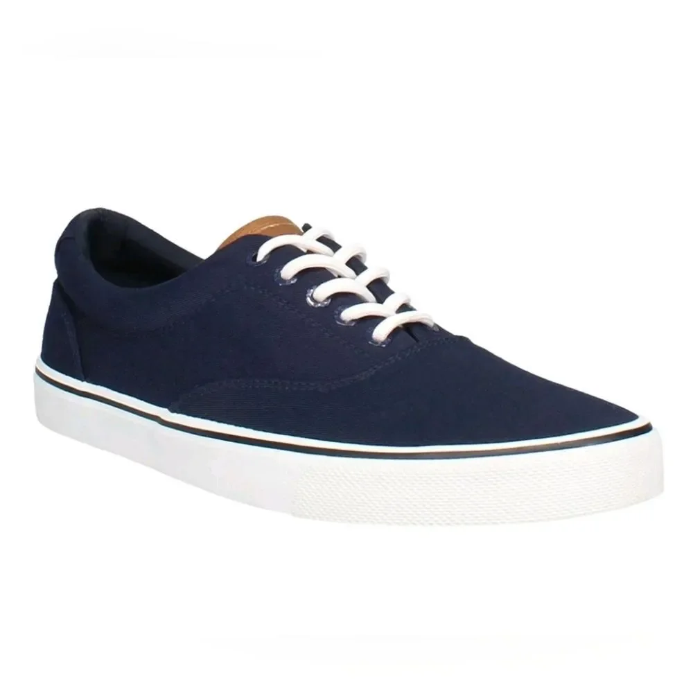 Izod Men's Canvas Logo Sneaker Navy Size 11 Lace-up NIB